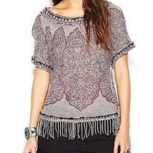 Free People Kilm Medallion Fringe Top